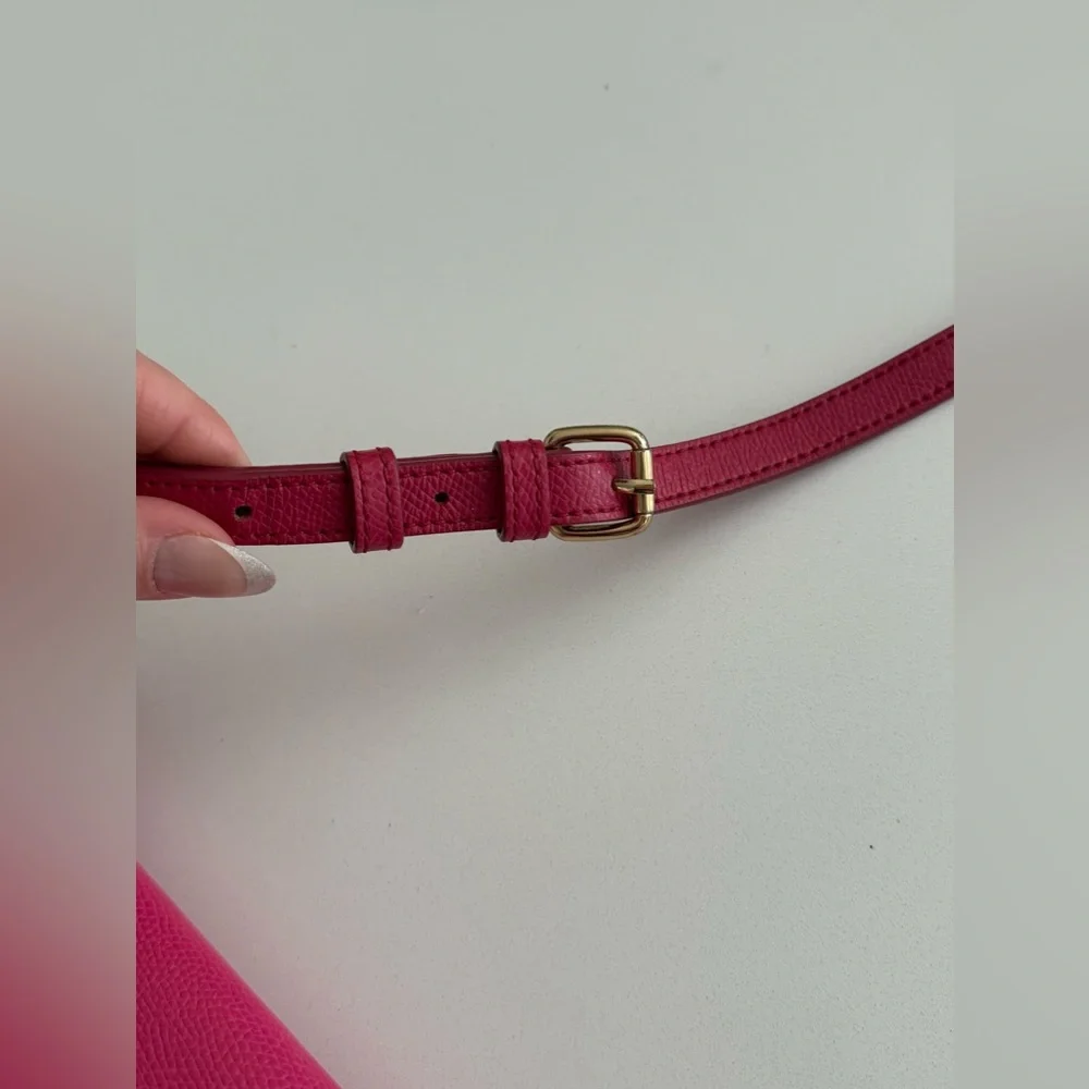 VERA BRADLEY leather Twice as Nice Crossbody Bag Purse - ROUGE PINK - Picture 13 of 15